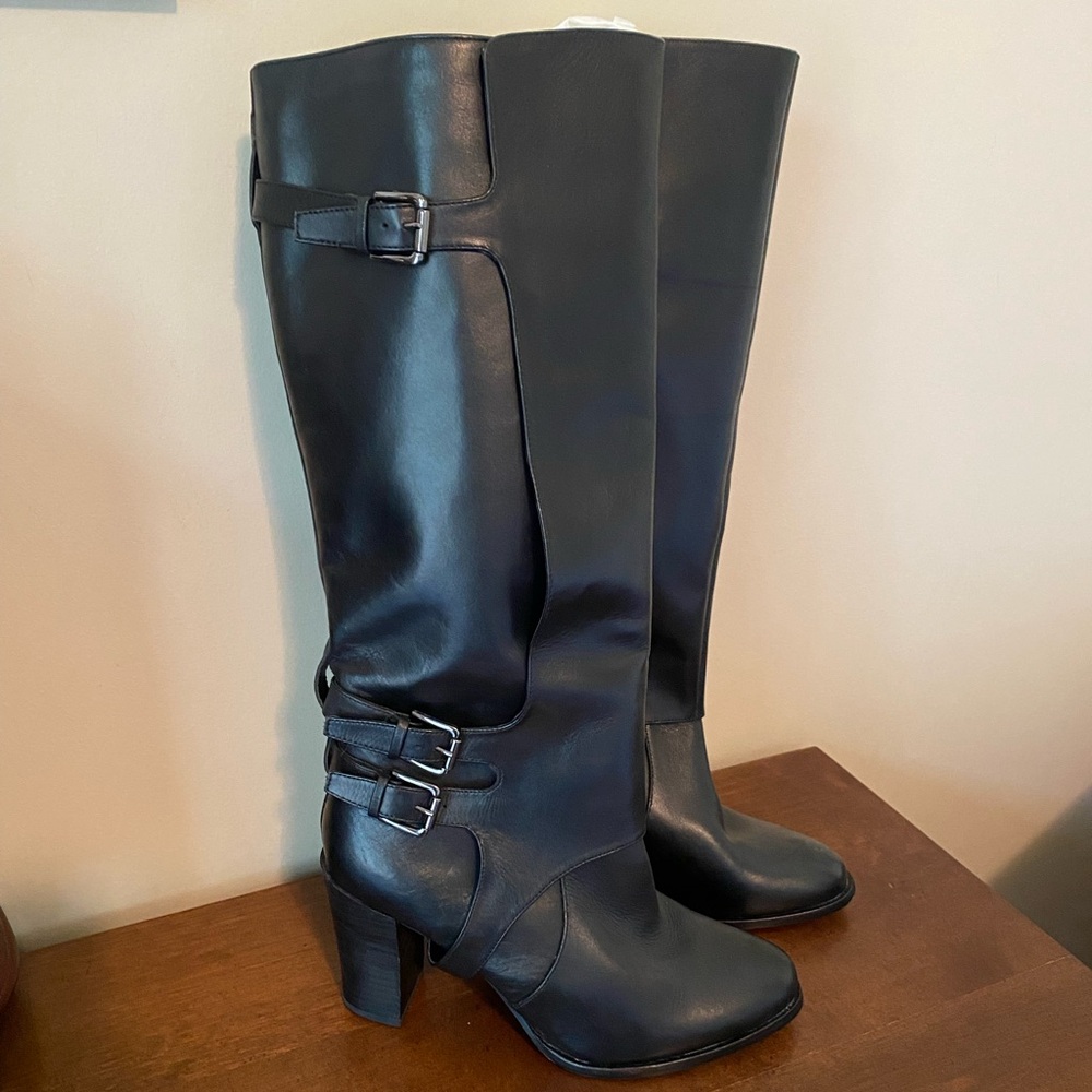 Tall Black Boots - NEW NEVER WORN - Size 8